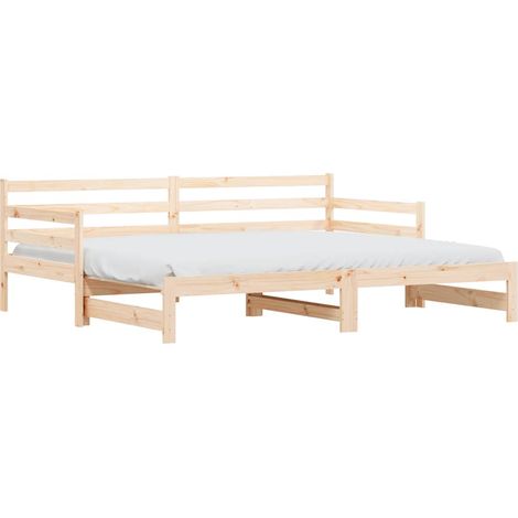 Maison Exclusive - Sofá cama nido madera maciza de pino 90x200 cm
