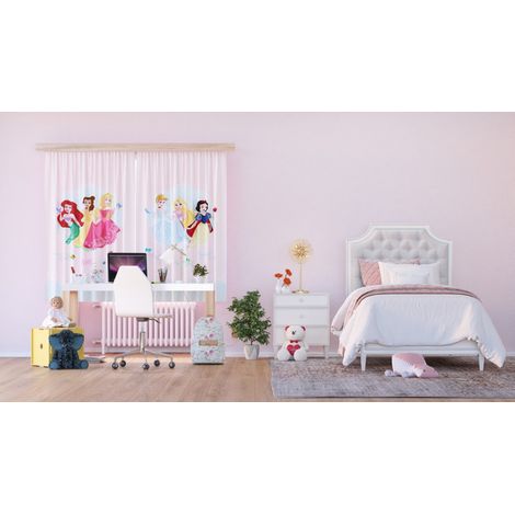Rideaux - Princesses Disney - modèle dessin - 2 pièces 90cmx160cm (1/3)