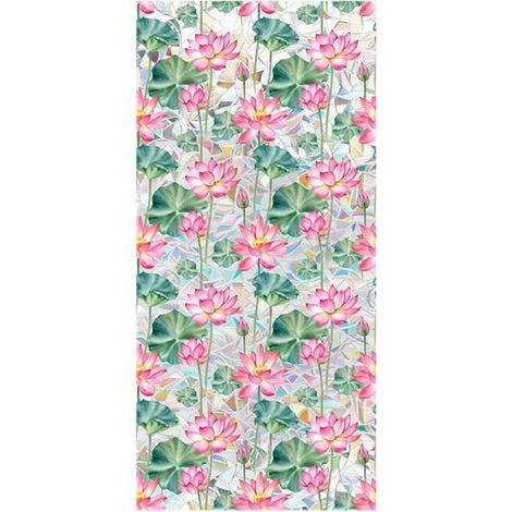 Film adhésif pour vitres PVC, effet vitrail, 43×100 cm (1/4)