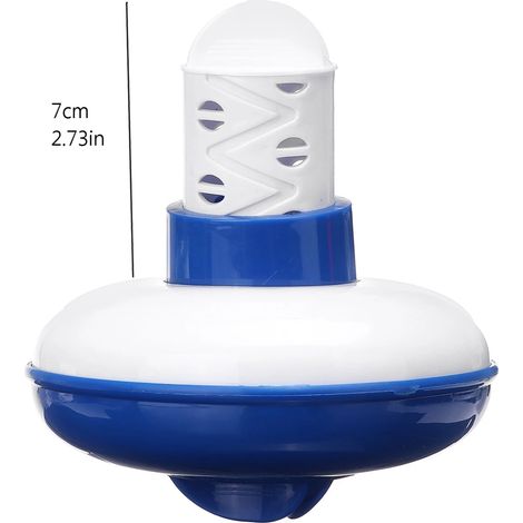 Distributeur flottant de produits chimiques pour spa et piscine, distributeur de chlore flottant, support pour produits chimiques, rétractable par le bas (1/2)