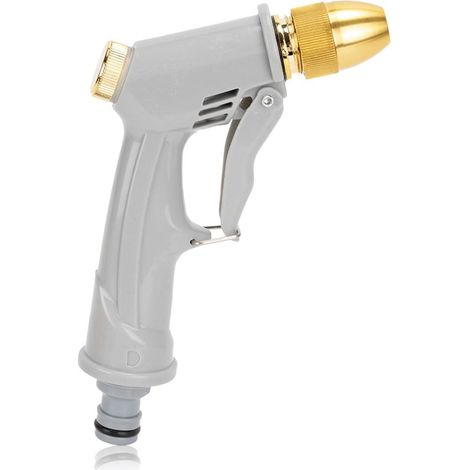 Heavy Duty Metal High Pressure Water Spray Gun with Adjustable Brass Nozzle for Car Washing and Garden Watering Durable Leak Proof for Cleaning Patio and Pet Bath (1/5)