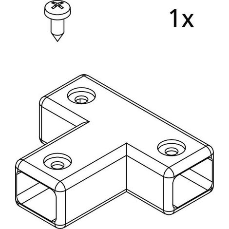 Kermi 2539322 EBLI045 Ensemble raccord en T stabilisé