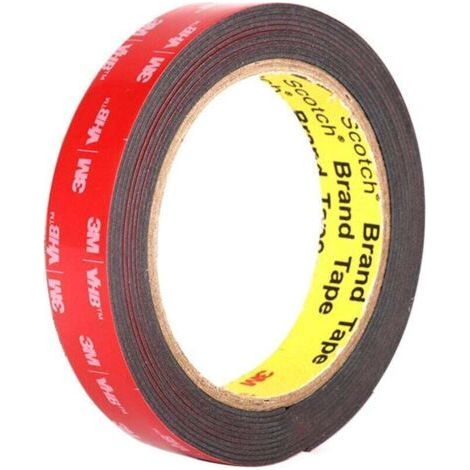 Extra Strong Double Sided Adhesive Tape VHB Mounting Tape, Waterproof and High Temperature Resistance 1.5 cm x 5 m x 1.1 mm thick (1/4)