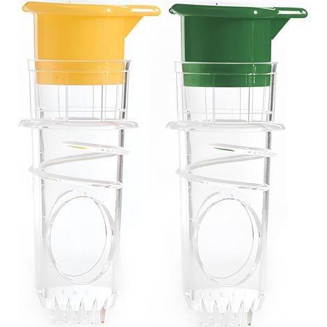 2 Pièces,Presse Citron Manuel Jaune & VertPresse Agrume Compact pour Jus Frais,Petit Presse Agrumes pour Citrons,Oranges,Lime Presse Fruits Facile à Nettoyer pour Cuisine (1/5)