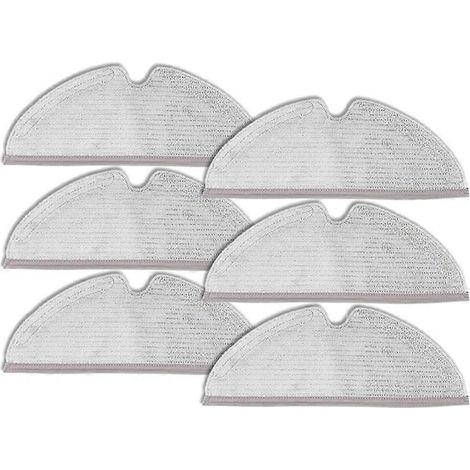Lot de 6 lingettes de rechange pour robot serpillière Xiaomi Roborock S5 Max, S6 Pure, S6 Max, S5, S51, S50, S55, E25 et E35 (V) (1/5)