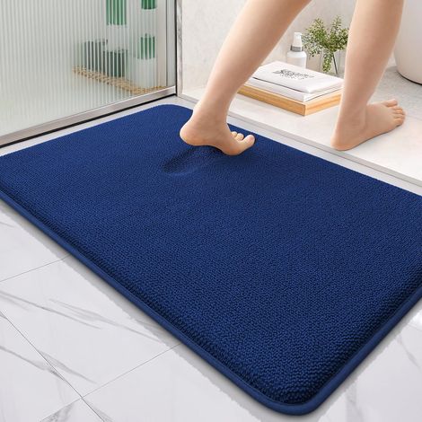 1 Tapis de bain, mousse à mémoire de forme, antidérapant, absorbant, 60x90 cm, salle de bain (1/5)