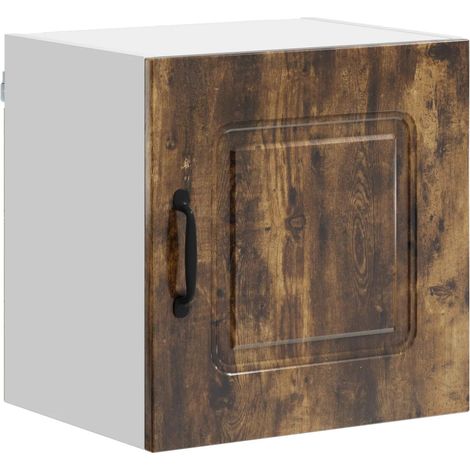 Armadio da cucina rettangolare 40 x 31 x 40 cm ampio spazio di archiviazione stile pulito in legno multistrato rovere fumé 020053563