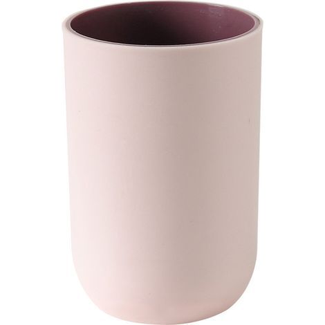 Paquete de 2 portacepillos de dientes, vasos bucales portátiles, vasos de agua reutilizables para viajes, camping, organización del baño, accesorios de baño (Nordic Powder) (1/5)