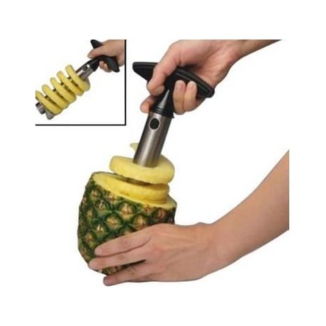 Trancheuse d\'ananas - EPLUCHEUR - Inox - Efficace - Jaune - Haute qualité (1/2)