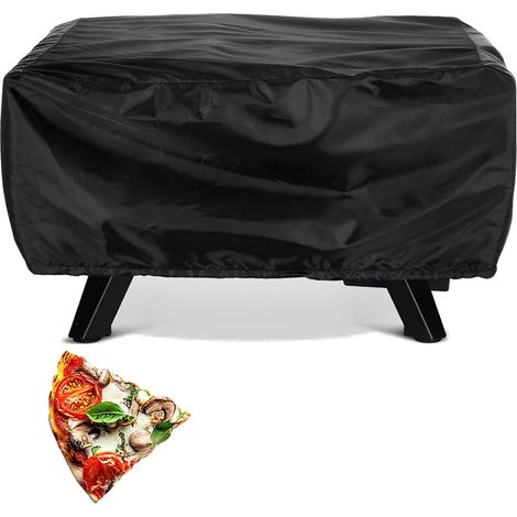 Housse de protection pour four à pizza - Noir - Housse de protection étanche - Sur mesure - Pour four à pizza - Pour accessoires - 55 x 55 x 27 cm (1/5)