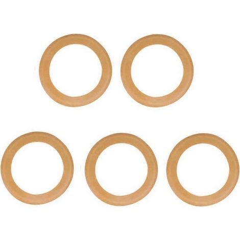 22232222 Lot de 5 segments de piston en caoutchouc pour compresseur d'air silencieux sans huile 550 W/1100 W/1500 W - Accessoires pour pompe à air (1/5)