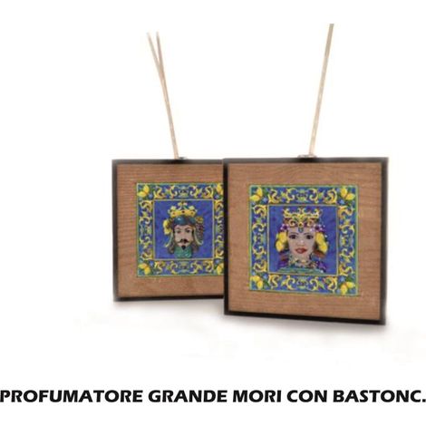 Profumatore Diffusore Fragranze Testa di Moro in Legno 2 Modelli