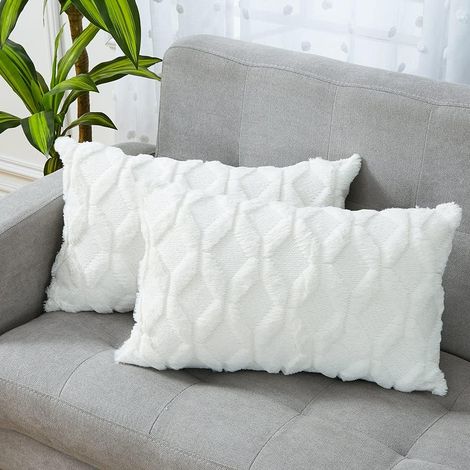 Fodera per cuscino lombare in morbido peluche, fodere decorative in velluto, fodere corte in lana per divano, fodera per cuscino in pelliccia sintetica per soggiorno, camera da letto, arredamento per (1/5)