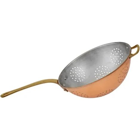 Escurridor, colador - con mango de latón, diámetro: 24 cm