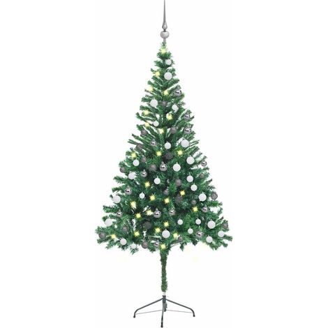 vidaXL Künstlicher Weihnachtsbaum Beleuchtung Kugeln 180cm 564 Zweige (1/5)