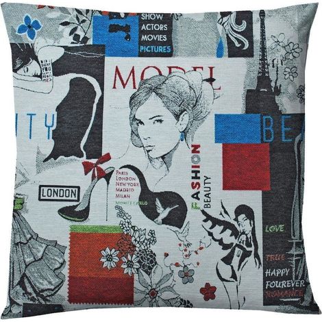 Funda de almohada Miss Lucy Fashion de 40 x 40 cm