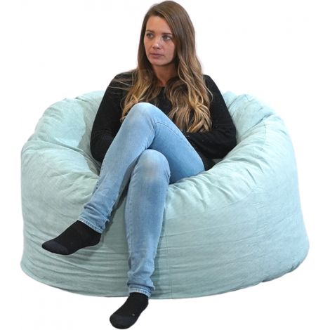 Pouf Velours Côtelé - 100 cm Vert Bananair