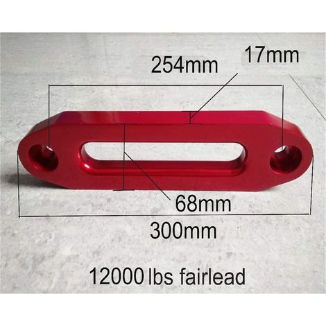 Corde de remorquage 8 mm  30 m Corde synthétique treuil avec 12000lbs Chaumard, Hors Corde Route, VTT Treuil (Color : Rot)