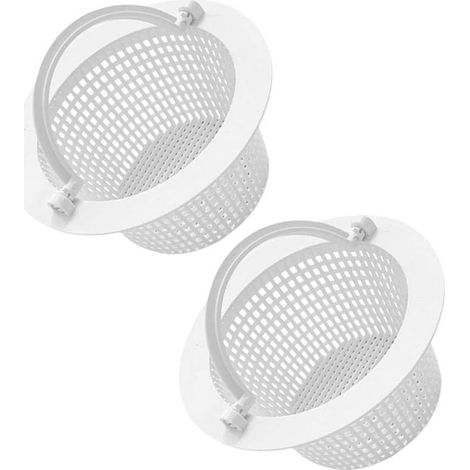 Panier de skimmer de piscine 16cm – Compatible écumeurs standards – Débit optimal avec trous de 2-3mm – Poignée pour retrait facile (1/5)