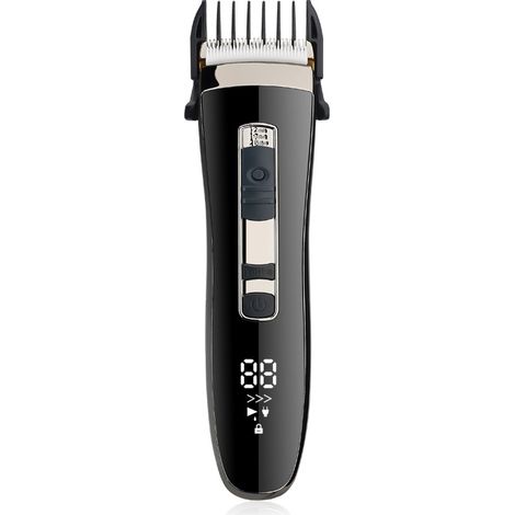 rasoir electriques hommes-Tondeuse électrique portable pour le corps — Modèle LCD rechargeable USB, lame ajustable 4 niveaux pour usage domestique (1/3)