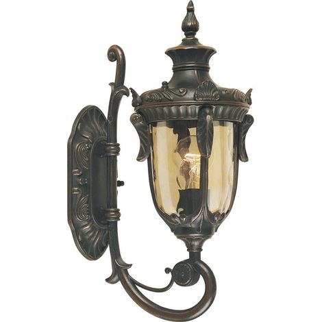 Elstead Philadelphia - Lanterna da parete piccola da esterno 1 luce Bronzo antico IP44, E27 (1/5)