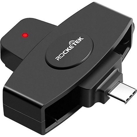 Lecteur de carte à puce USB Type C pour Android, MacBook Pro et PC portable, lecteur de carte à puce CAC, compatible avec smartphones et ordinateurs, lecture rapide et sécurisée.