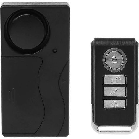 Capteur d'alarme à vibration avec télécommande sans fil pour voiture, fenêtre, porte et sécurité domestique (1/5)