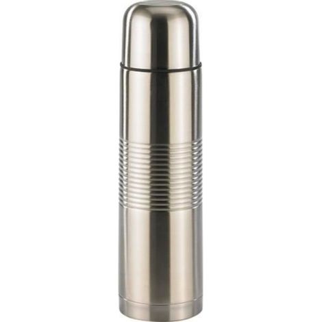 Bouteille isotherme - - Grande 1 L - Double paroi en inox - Couvercle-tasse (1/2)