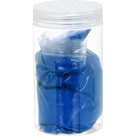Poudre d'oxyde de fer pigment pour béton 500 maille 7 oz (200 g) Pigment pour joint en oxyde de fer pour peinture de carrelage pastel béton ciment, Bleu saphir (1/5)