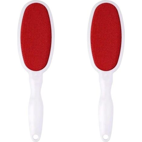 Lot de 2 Brosses Anti-Peluches Double Face Brosse Anti Poils Animaux Brosse Manuel Anti Poil Brosse pour Enlever Les Poils PZCC (1/4)