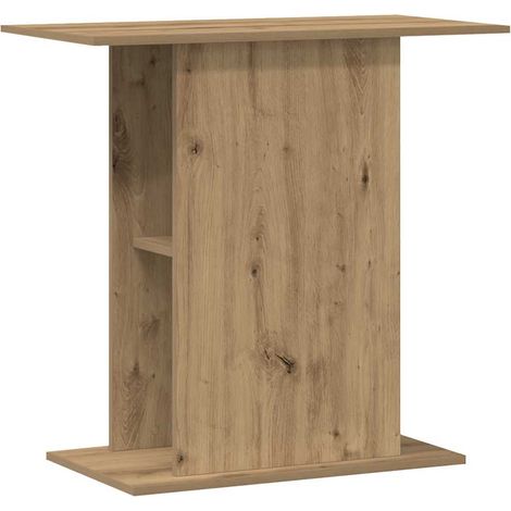 Soporte para acuario de roble artesanal, 36 x 75 x 72,5 cm, madera de ingeniería vidaXL