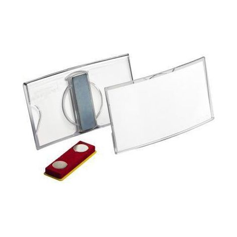DURABLE, Badge convexe acrylique, avec aimant, lot de 25 (1/4)