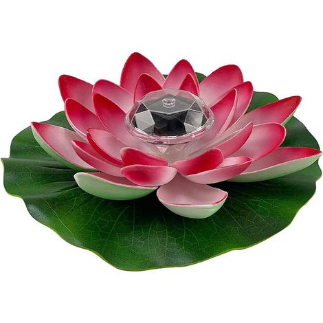 de nuit artificielle flottante en forme de lotus lampe LED