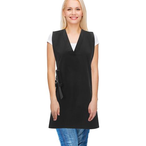 Women's V-Neck Breathable Mesh Barber Vest Comfortable Salon Apron Versatile for Hairdressing and Beauty Universal Size