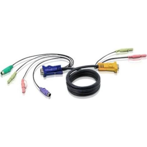 Aten 2L5303P cable para video, teclado y ratón (kvm) Negro 3 m