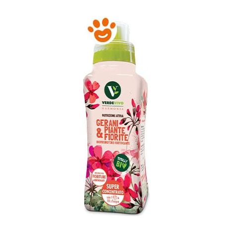 Adama VerdeVivo Harmonia Piante Fiorite e Gerani - Confezione 500 ml -