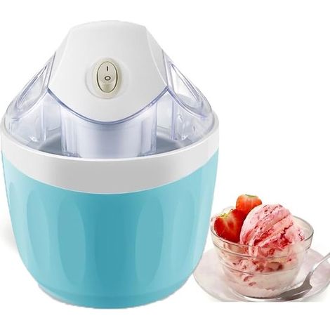Sorbetière entièrement automatique - 500 ml - Bleu ciel - Prépare des glaces italiennes, des sorbets et des yaourts glacés en seulement 15 minutes (1/5)