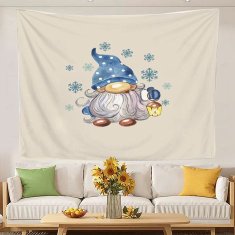 Tapisseries murales décoratives, tapisseries de luxe pour chambre à coucher, nappes esthétiques pour salon et chambre à coucher 150x130cm (1/5)