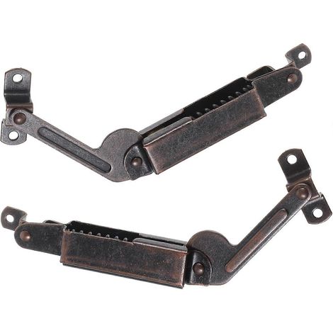 2 charnières de support de couvercle en fer pour couvercle de coffre, fonctionnement fluide et (1/5)