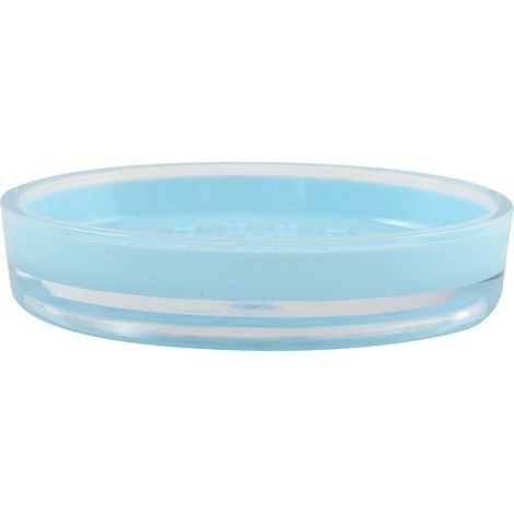 Porte Savon Acrylique TAHITI Bleu Clair MSV (1/2)