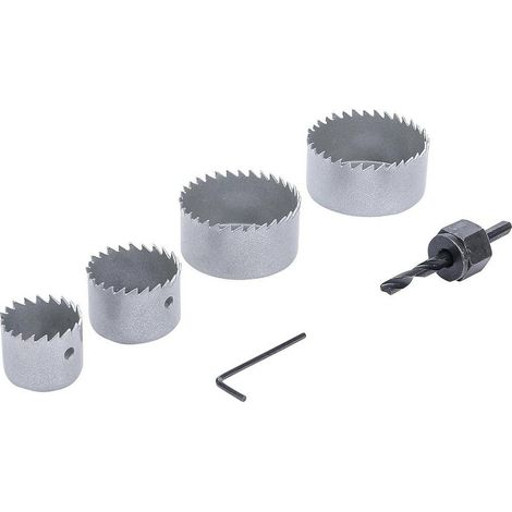 Jeu de Scies-Cloches 32-54 mm - Prof. 24 mm, 6 pcs - Acier Durable, Coupe Précise,  - D-Work