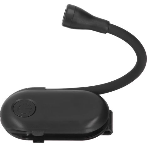 Petite lampe de lecture à pince, 3 niveaux d'éclairage, rechargeable, lampe de chevet. (1/5)