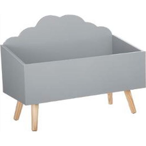 Coffre de Rangement Nuage 58cm Gris