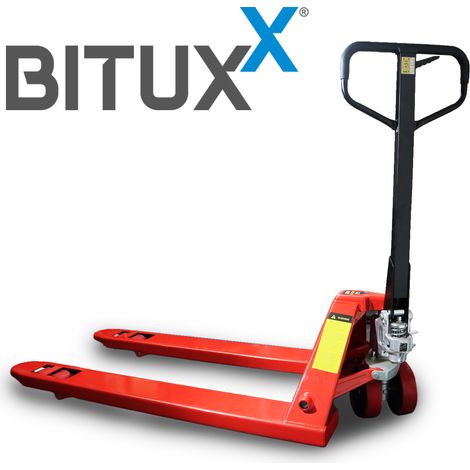 BITUXX Hubwagen 3000Kg Handhubwagen Palettenhubwagen Gabelhubwagen für Industriepalette Extra Breit Nicht EU Paletten (1/5)