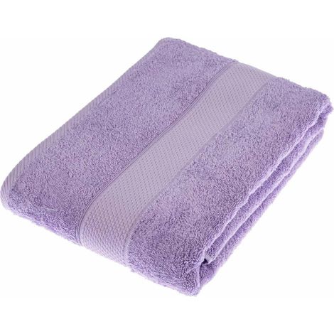 Drap de Bain en 100% Coton Turc - Ultra Doux et Absorbant - 500 g/m² - Lila - 100 x 150 cm (1/3)