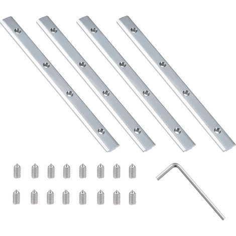 Connecteur de ligne, 4 pièces. Support d'angle en profilé aluminium (1/5)