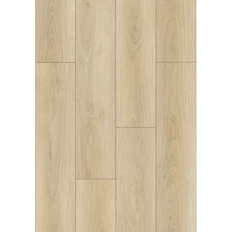 Mexen Kinston échantillon de panneau vinyle 1240 x 182 mm SPC 6,5 mm, sous-couche IXPE 1,5 mm, 4 V-Joint, Chêne - F1057-S (1/5)
