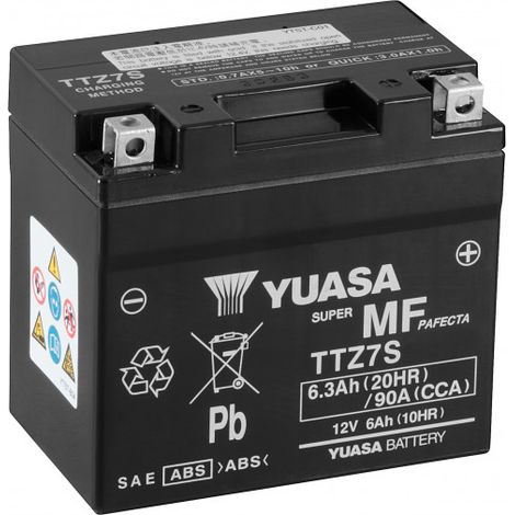 Batterie moto YUASA TTZ7S 12V 6.3AH 90A (1/5)
