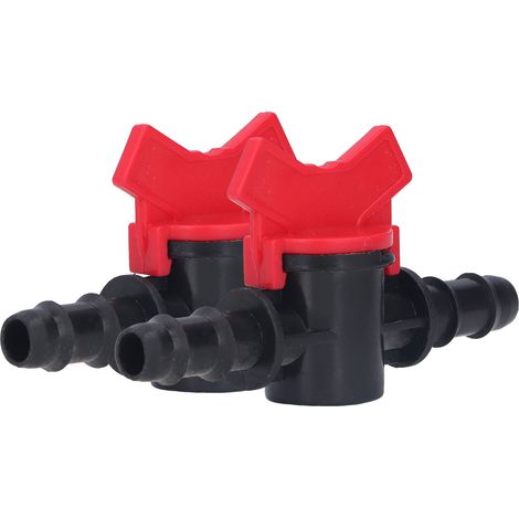 2-teiliges Durchflussregelventil-Wasserstopp-Regler-ABS-Schalter-Zubehörset 12 mm / 0,47 Zoll (1/5)