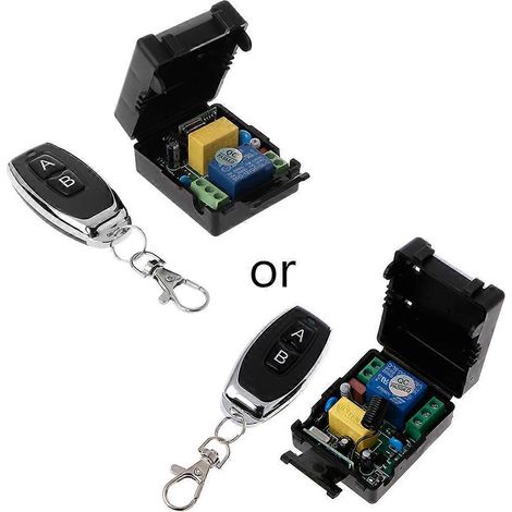 Kit de module de télécommande sans fil 433 MHz 12 V à 1 canal avec relais et récepteur. (1/5)